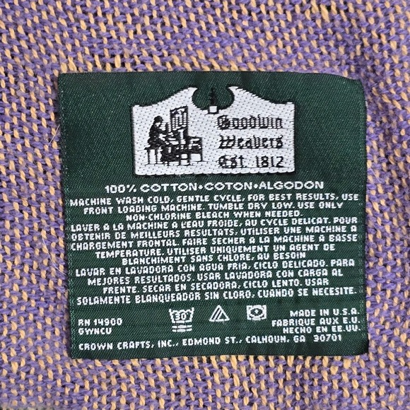 Goodwin Weavers Anne of Green Gables Tapestry Throw Blanket Fringe PEI Vintage - Picture 9 of 15